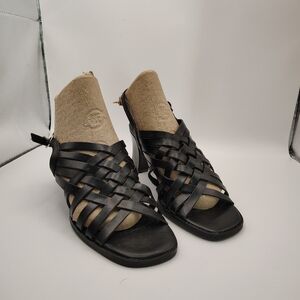 Black Naturalizer Woven Leather Women’s Sandal/Heels